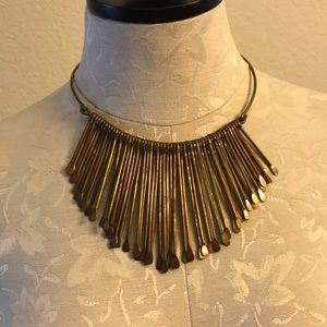 Vintage brass necklace cholker